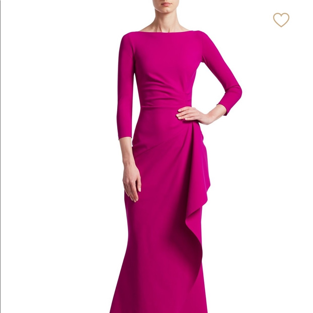 Chiara Boni Gaylin Side Ruffle Gown